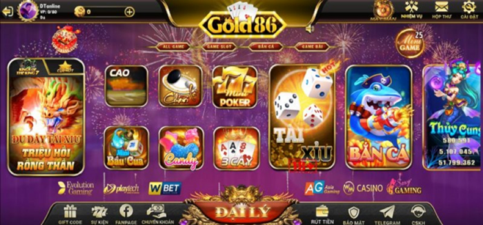 Game hay không thể bỏ lỡ tại Gold86 Net