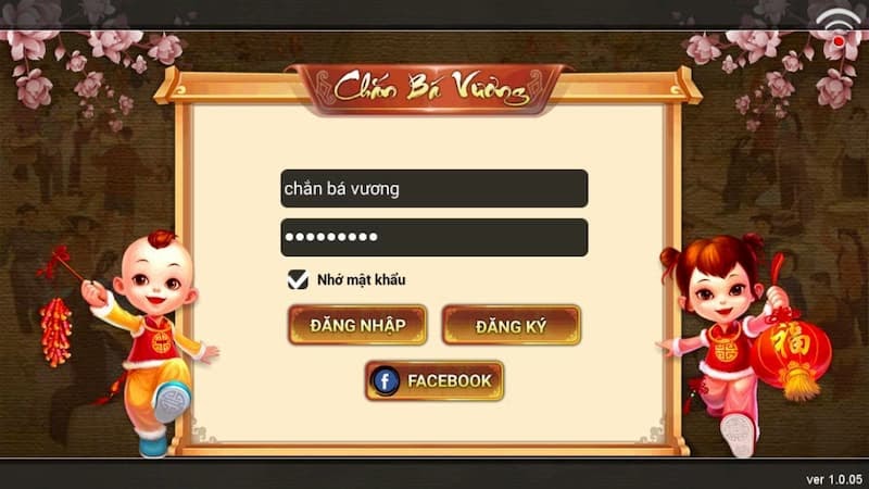 Đăng nhập Chắn Bá Vương dễ dàng