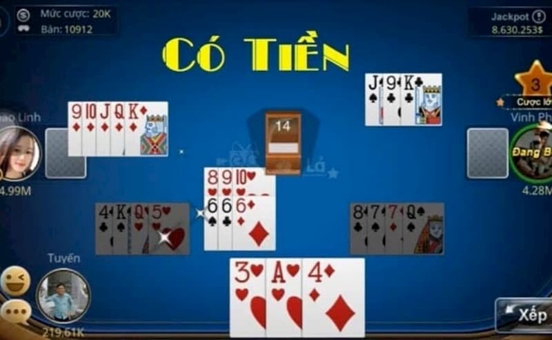 Tá lả ăn đậu hay còn gọi là bài Phỏm